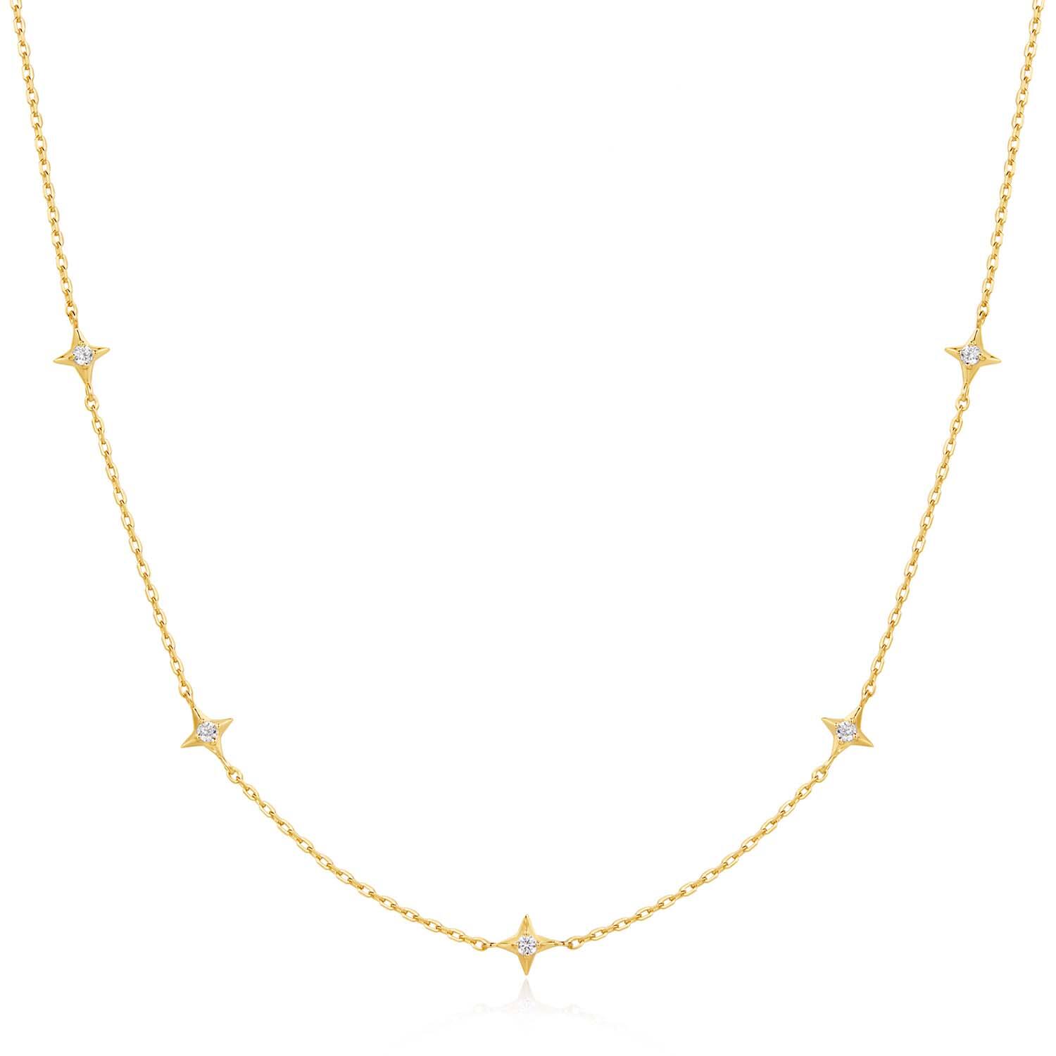 Dusk Divas - Argent / GP 14 carats - Zircone - 45cm